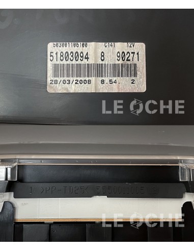 Codici quadro strumenti per Fiat Grande Punto