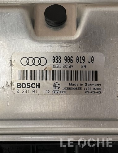 Etichetta e codici dell'ECU usata per Audi A4