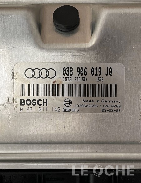 Etichetta e codici dell'ECU usata per Audi A4