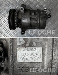 Lato, etichetta e codici del compressore clima usato per Fiat Doblò