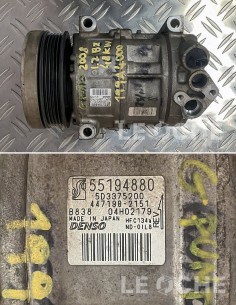 Lato, etichetta e codice del compressore clima usato per Fiat Grande Punto