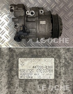 Lato, etichetta e codici del compressore clima usato per Mercedes Classe A