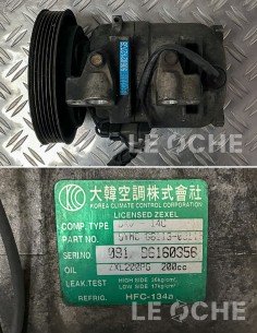 Lato, etichetta e codici del compressore clima usato per Ssayong Musso