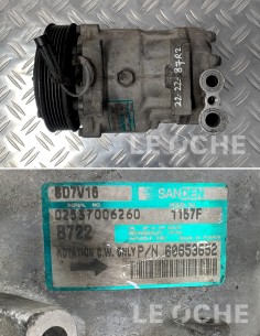 Lato, etichetta e codice del compressore clima usato per Alfa Romeo 147
