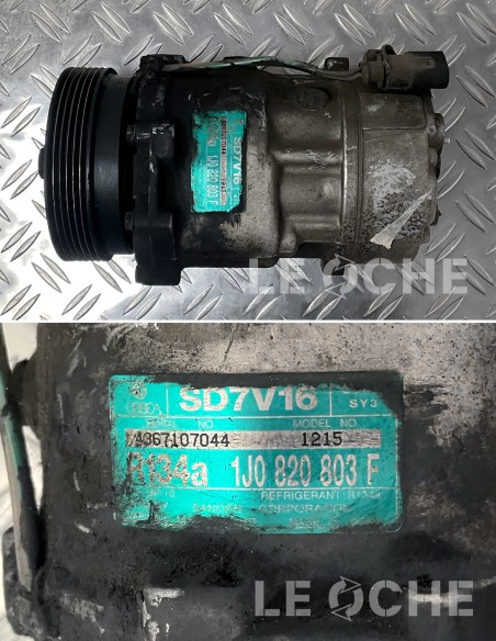 Lato, etichetta e codici del compressore clima usato per Seat Ibiza