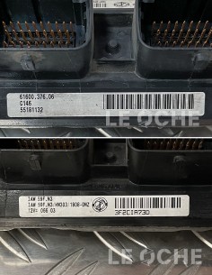 Vista fronte e retro dell'ECU usata per Fiat Punto 2